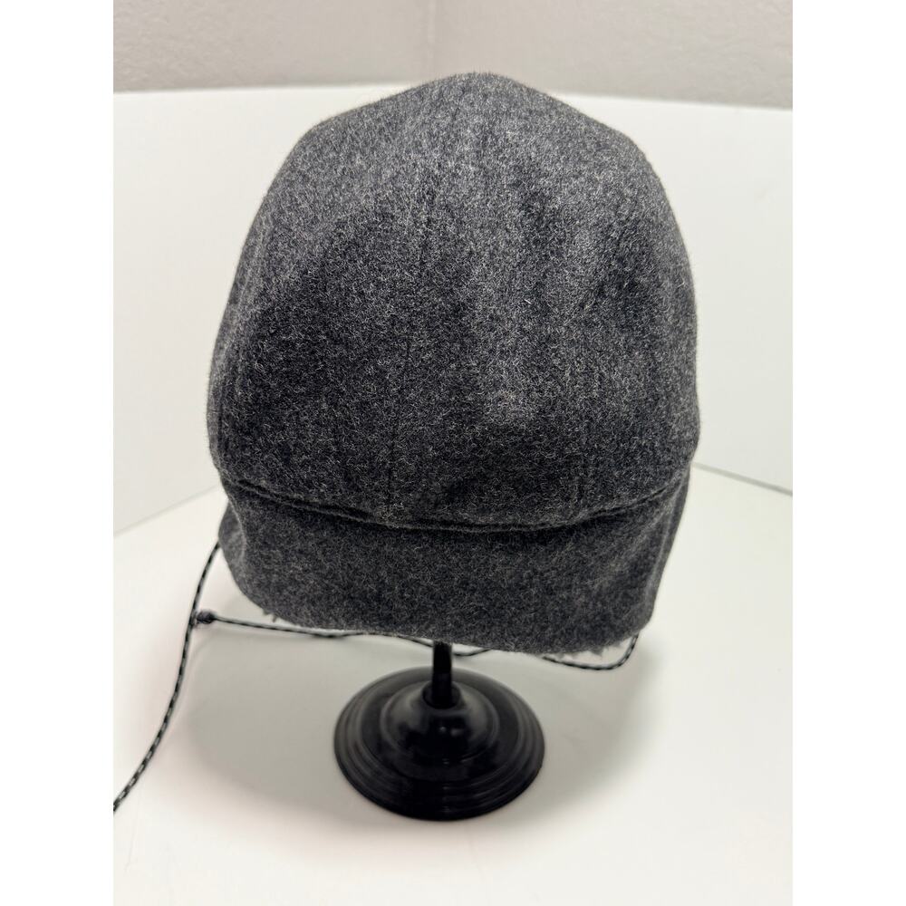 Patagonia Recycled Wool Ear Flap Cap Sherpa Cap M Gray Outdoor Winter View 4